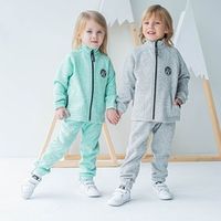 Костюм вязаный флис "Серый меланж"