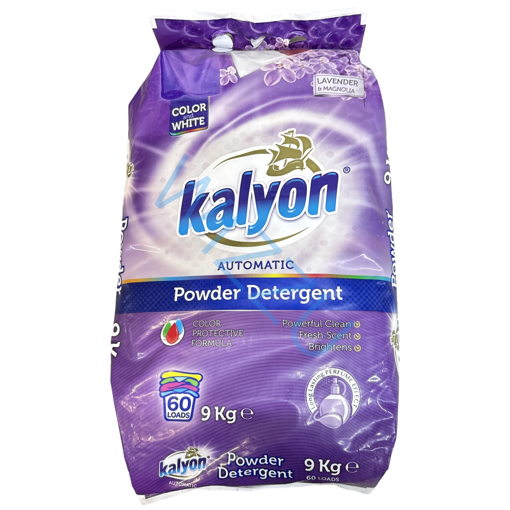 KALYON СТИРАЛЬНЫЙ ПОРОШОК АВТОМАТ Для Цветного и Белого - ФИОЛЕТОВЫЙ 9КГ