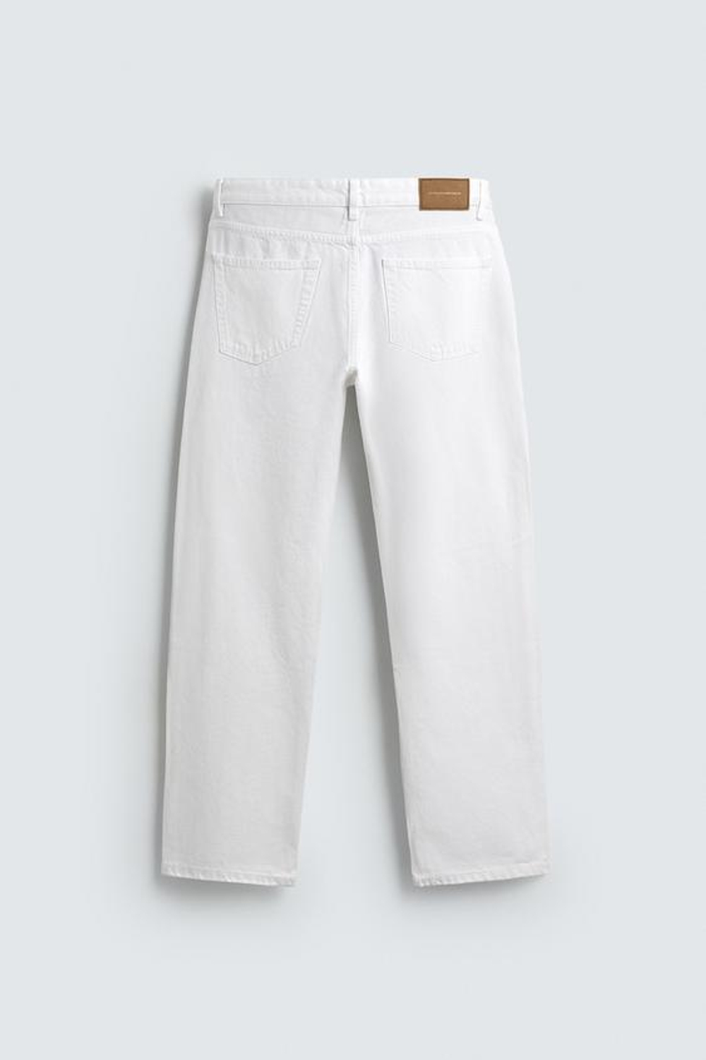 ZARA ДЖИНСЫ REGULAR FIT, БЕЛЫЙ