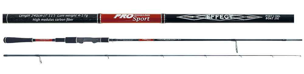 Спиннинг Volzhanka Pro Sport Effect тест 12-45гр 2.45м (2 секции)