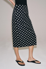 ЮБКА МИДИ В ГОРОШЕК — ZW COLLECTION — ZARA