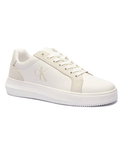 Кожаные кроссовки CALVIN KLEIN JEANS - белый(YM0YM01123)