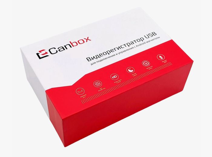 Видеорегистратор Canbox X016 для автомагнитол, с функцией контроля полос ADAS, подключение по USB