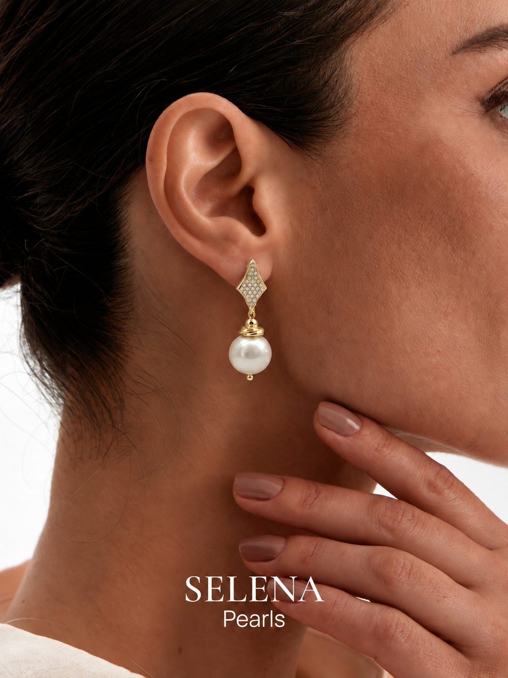91004670 Серьги Selena Pearls