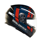 Шлем интеграл Royal Enfield, цвет - черно-красный, размер - L (600 мм), арт. RRGHEP000549 (HESS22012GLOSS BLACK & RED)