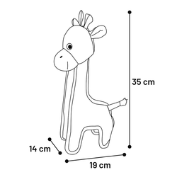Игрушка повышенной прочности "Жираф" STRONG STUFF Flamingo