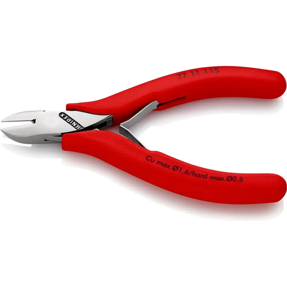 Кусачки боковые для электроники 115 мм Knipex 77 11 115