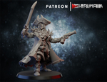 Grand Alliance Death Soulblight Gravelords Vampire Counts Капитан-вампир №1 с мечом и пистолетом миниатюра для dnd, днд, pathfinder, фентези, Настольная игра, НРИ, Варгейм, РПГ