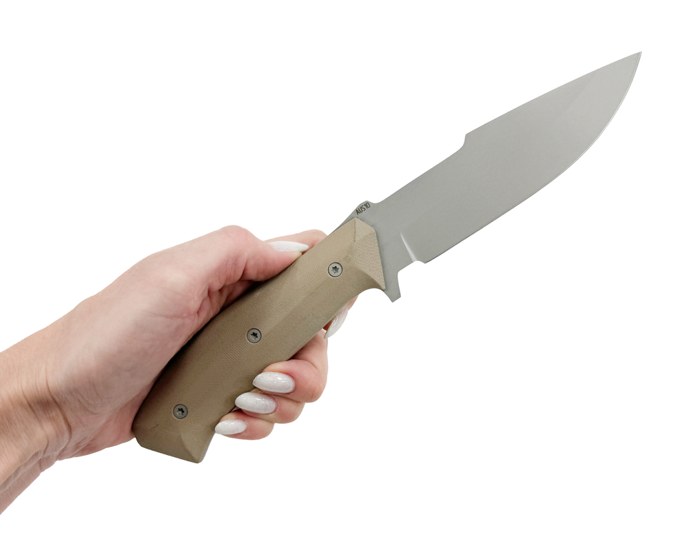 Нож Егерь Next, AUS10, G10, ножны ABS, песочный, Saro