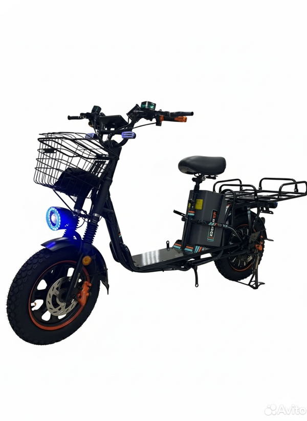 Электровелосипед WENBOX W33 1200W (60V/30Ah) без амортизаторов, маленький дисплей фото №1