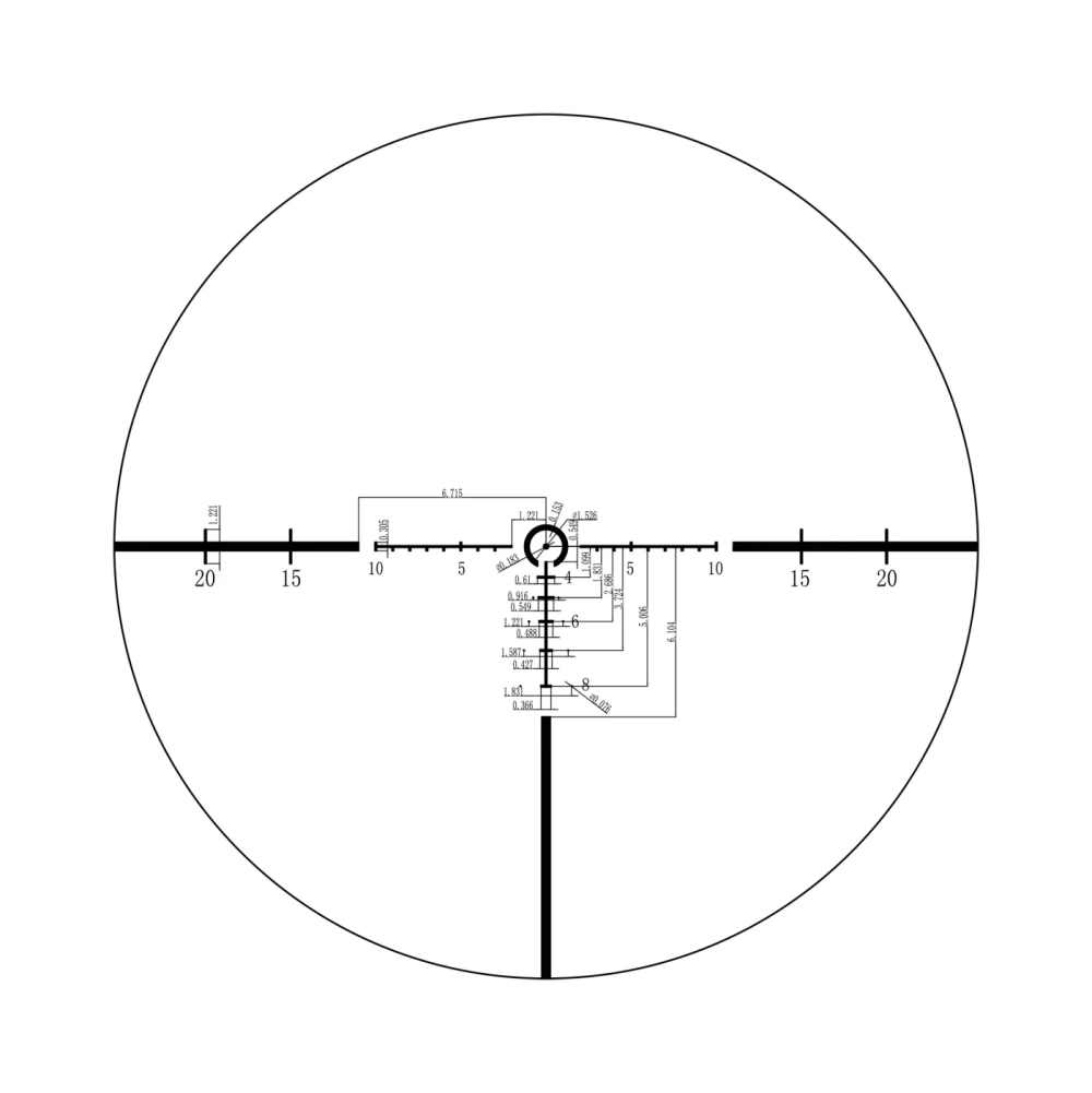 Прицел оптический Veber Black Russian II 1-10x24 IR D1 с креплением