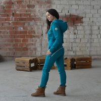 Комбинезон женский с клапаном утепленный "Аквамарин"