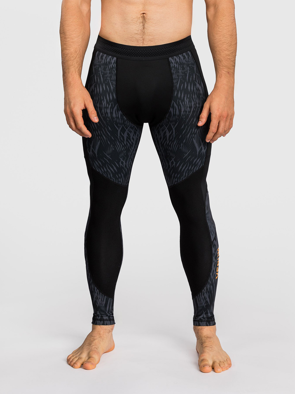 Тайтсы Venum x Chimaev Wild Borz Black/Grey/Gold