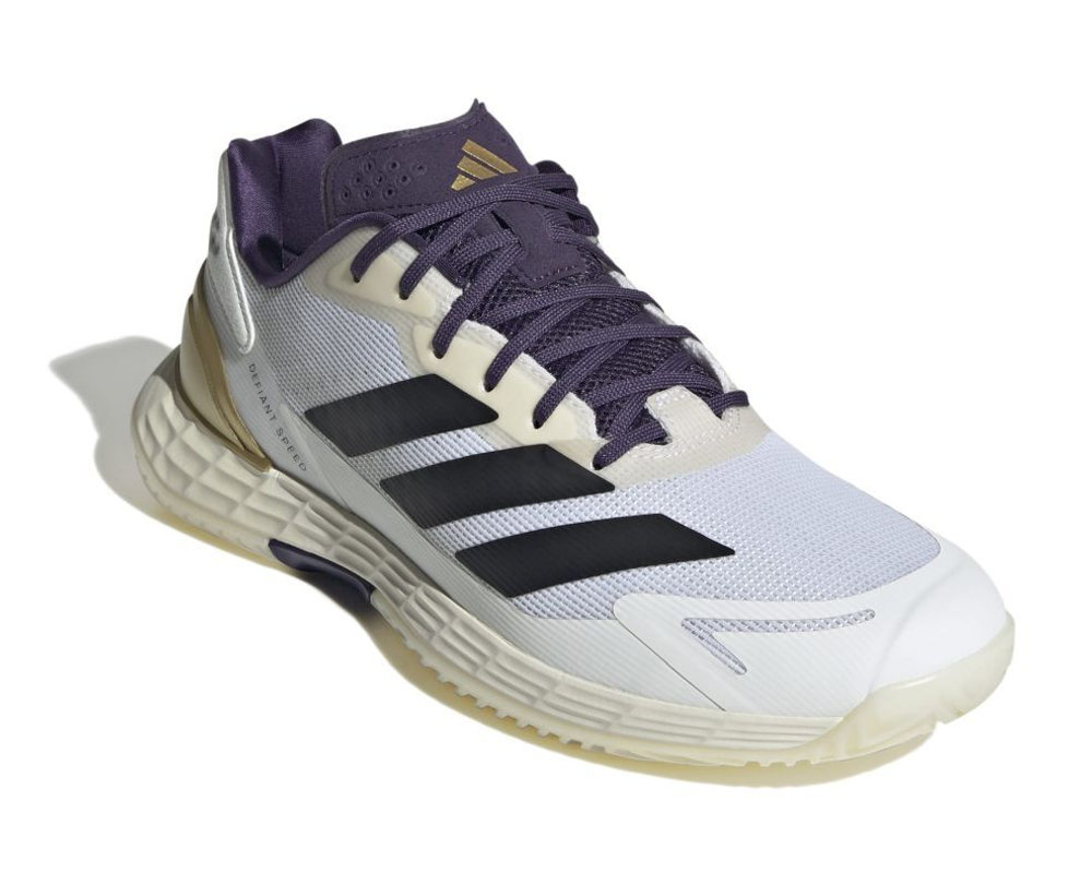 Мужские теннисные кроссовки Adidas Defiant Speed 2 M - white/black/aurora plum