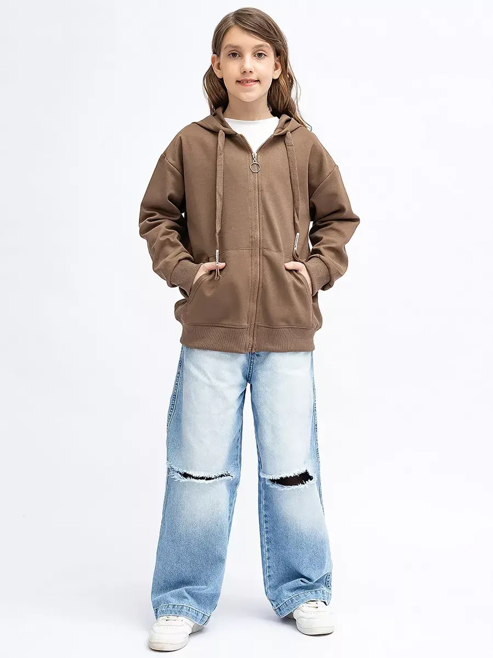 Teen Been Зип худи без начеса y2k