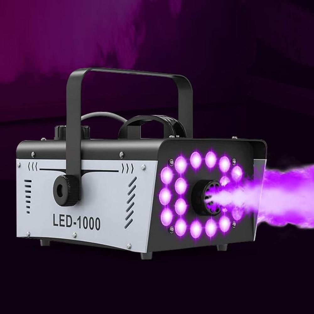 Генератор дыма 1000W с RGBW подсветкой и эффектом стробоскопа