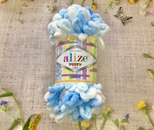 Пряжа ALIZE "Puffy color".