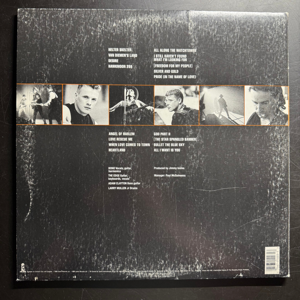 U2 ‎– Rattle And Hum 2LP (Канада 1988г.)