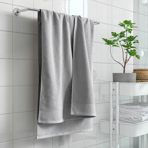 Полотенце банное IKEA VINARN (ВИНАРН), Светло-серый, 70х140 см