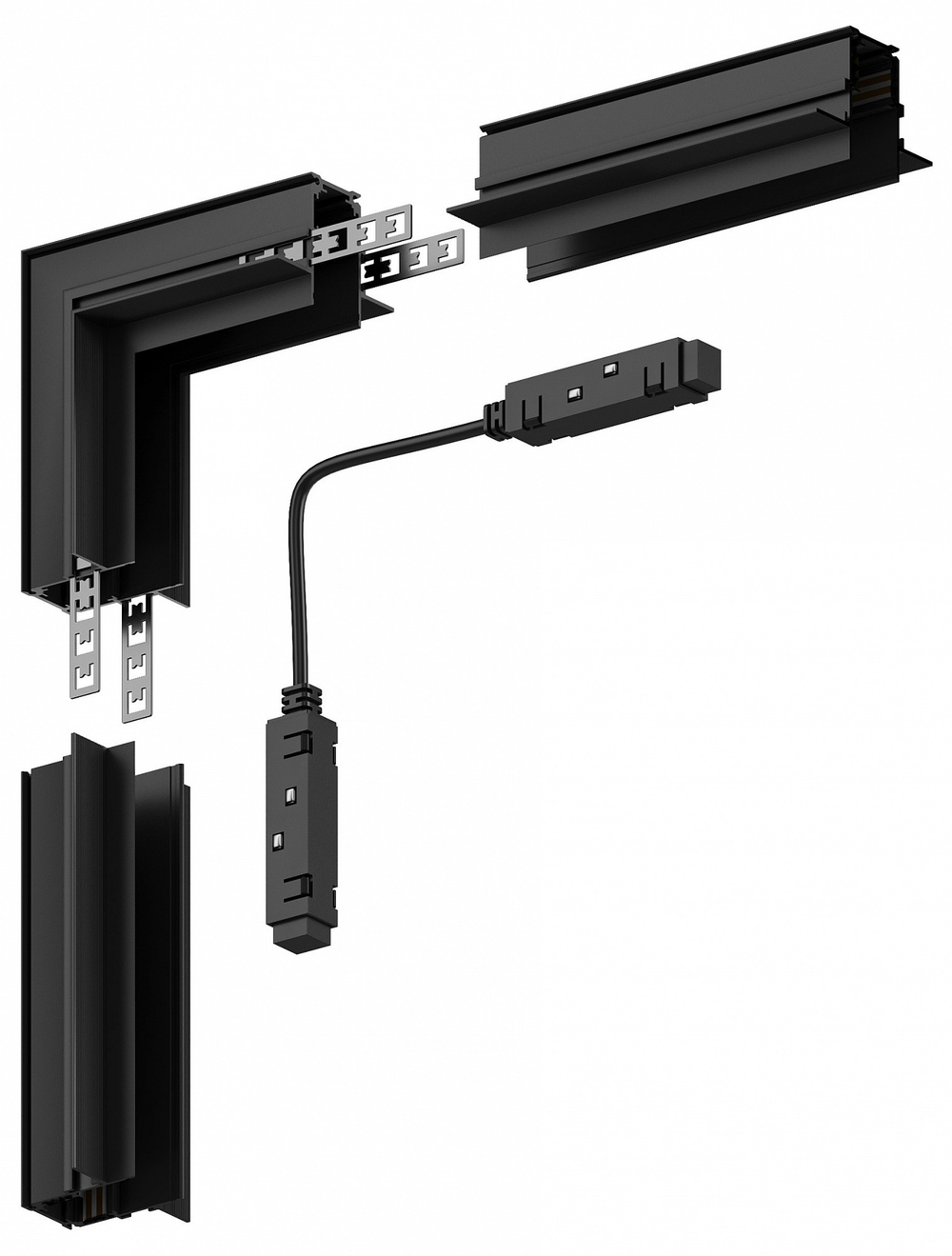 Соединитель угловой внутренний для треков встраиваемых Hesby Lighting ElDeko HSBL_0063