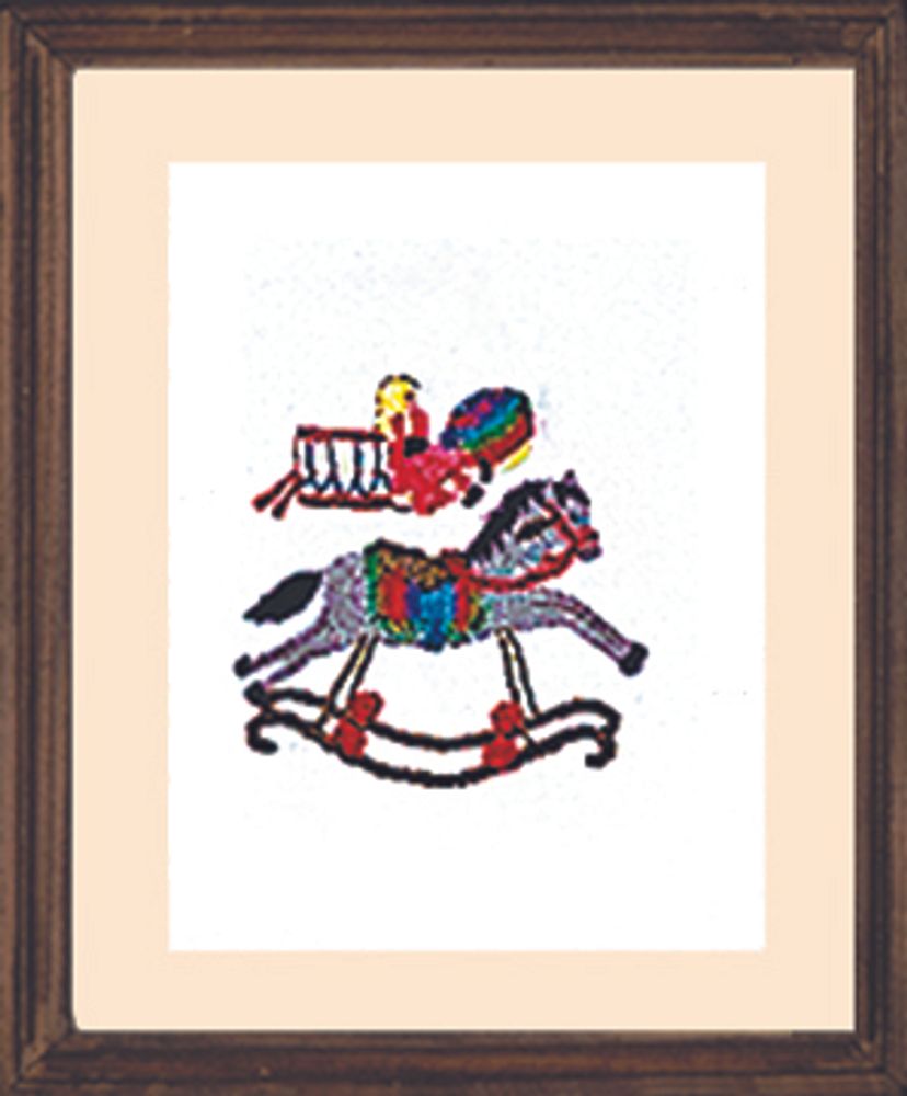 Набор для вышивания нитками Le Bonheur des Dames, Le cheval (Лошадка), 7х9 см Набор для вышивания нитками Le Bonheur des Dames, Le cheval (Лошадка), 7х9 см