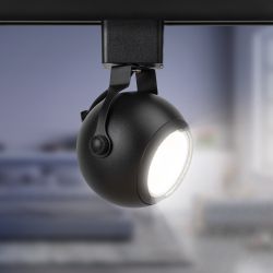 Трековый светильник однофазный ЭРА TR35-GU10 BK под лампу GU10 черный | Однофазные светильники под лампу