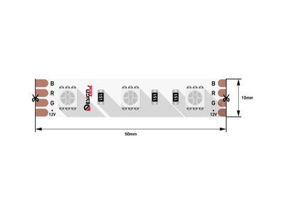 Светодиодная лента LUX RGB SMD-5050, DSG560-12-RGB-33