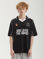 Мужская Футболка God Loves The Homies