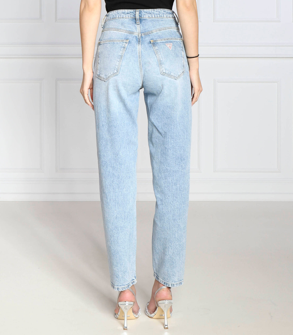 джинсы mom jean GUESS - голубой(W2YA21 D4NH6)
