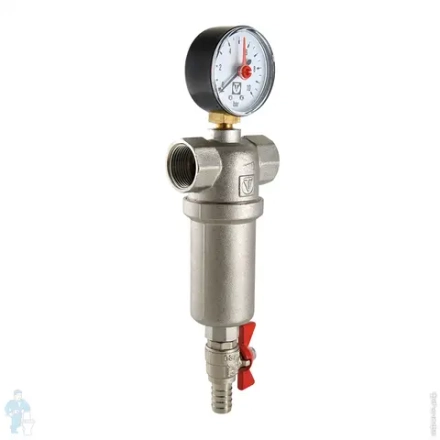 Фильтр с манометром VALTEC самопромывной 1/2"