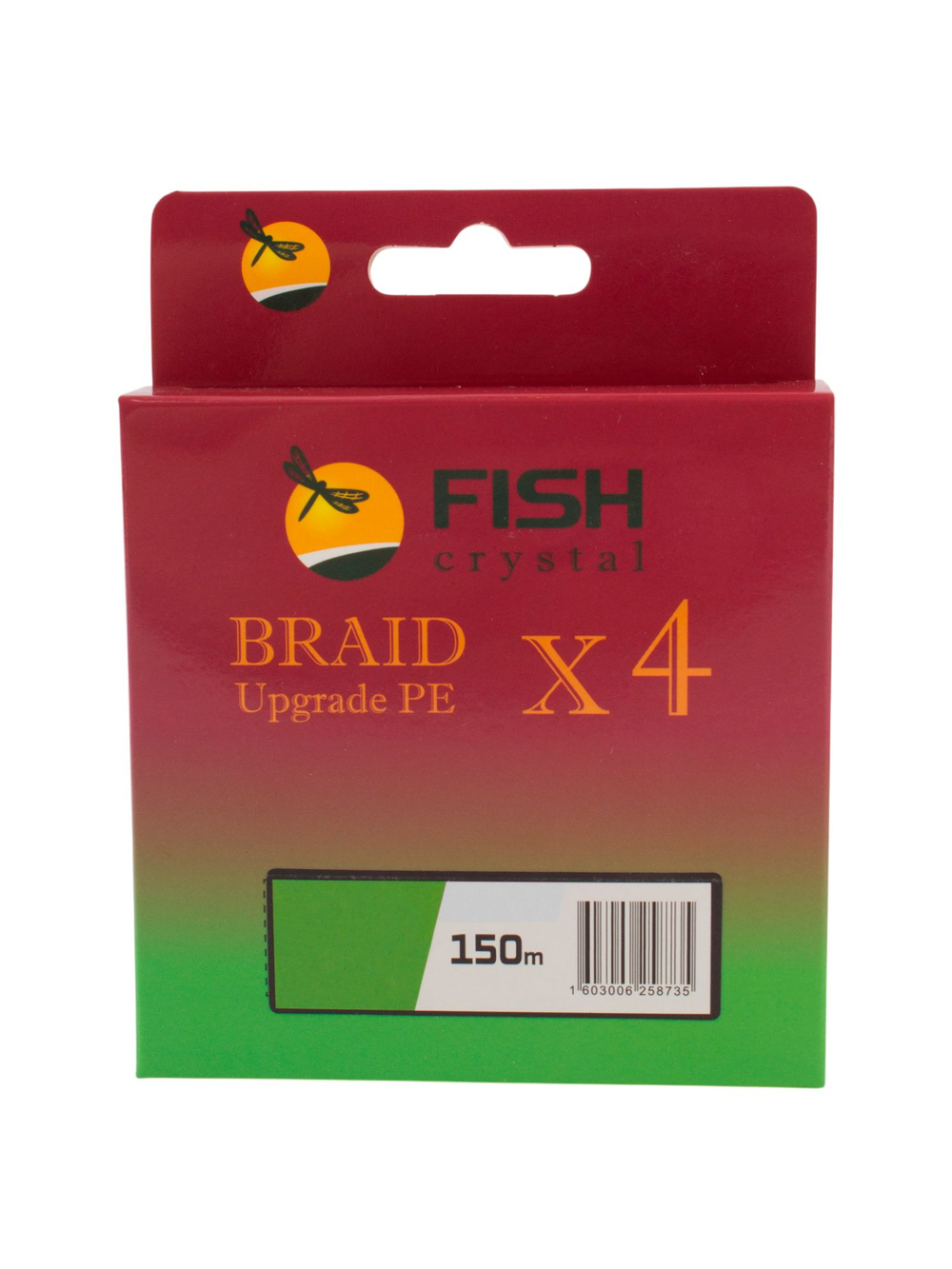 Плетеный шнур для рыбалки Fish Crystal BRAID UPGRADE PE X4 150 м, белый, 0.05 мм, 1.5 кг