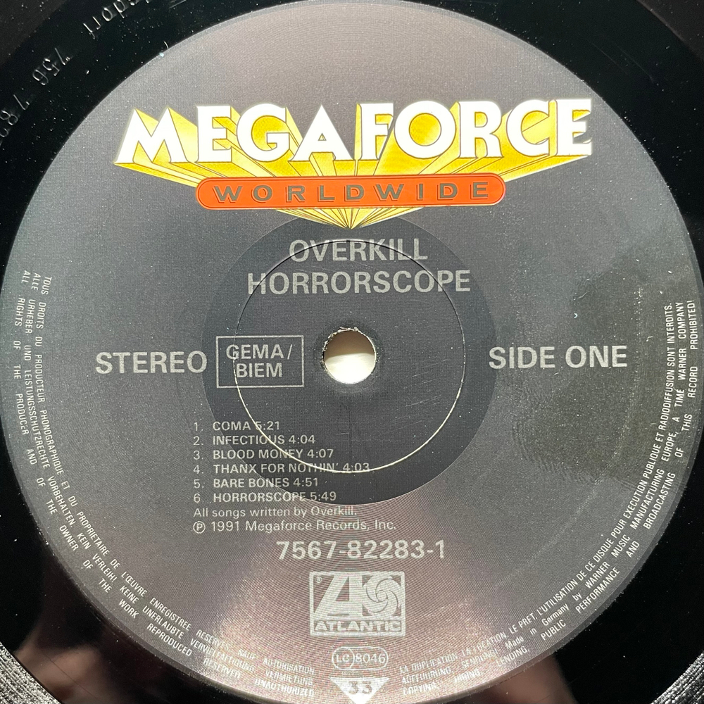 Overkill ‎– Horrorscope (Германия 1991г.)