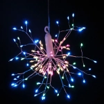 Гирлянда для дома на батарейках «Разряд молнии» 120 ламп LED, d - 20 см, 2 реж.,IP-20, (3хАА), Мультицвет