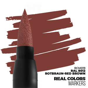 Акриловый маркер AK RAL 8012 ROTBRAUN-RED BROWN