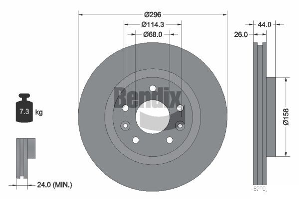 BENDIX Braking - BDS1217-BEN - Brake Disc
