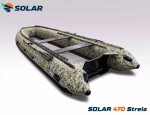 Лодка надувная моторная solar-470 strela jet tunnel