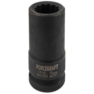 Головка ударная глубокая 3/4'', 22мм (12гр.) FORCEKRAFT FK-46810022