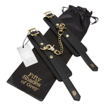 Черные наручники Fifty Shades of Grey Bound to You Faux Leather Wrist Cuffs