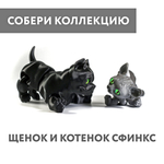 Подвижный американский бульдог, игрушка антистресс, серый