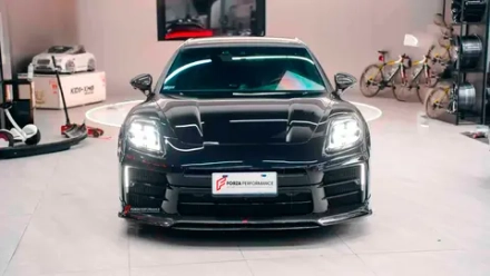 Карбоновые губа переднего бампера и диффузор заднего бампера для PORSCHE PANAMERA 976 2024+
