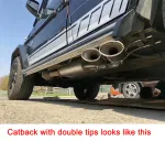 Выхлопная система с заслонками для Mercedes-Benz BENZ G Class W463 G63 G55 G550 (2008-2017)
