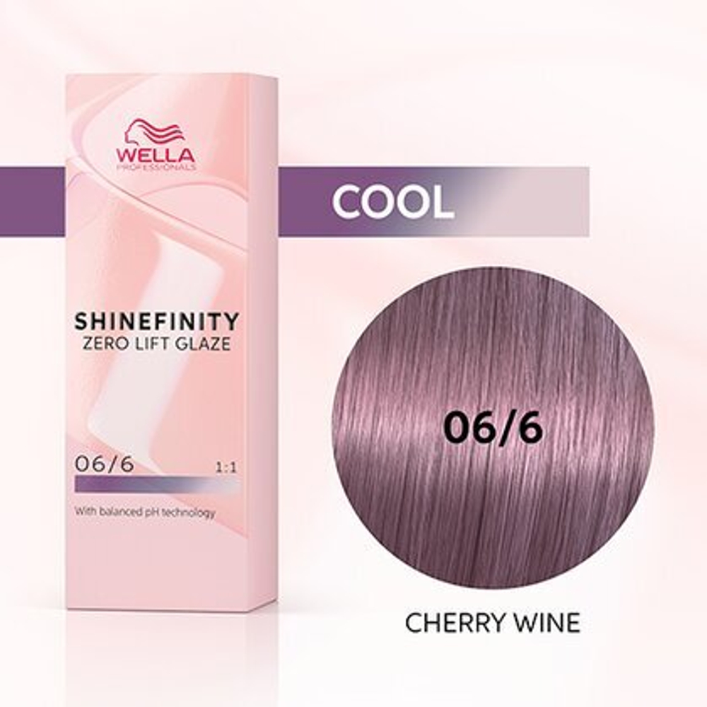 Wella Shinefinity 06/6 Гель-крем краска Вишневое Вино