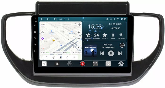 Магнитола для Hyundai Solaris 2 2020-2022 (штатная навигация) - Redpower 267 Android 10, Быстрая, CarPlay, SIM-слот