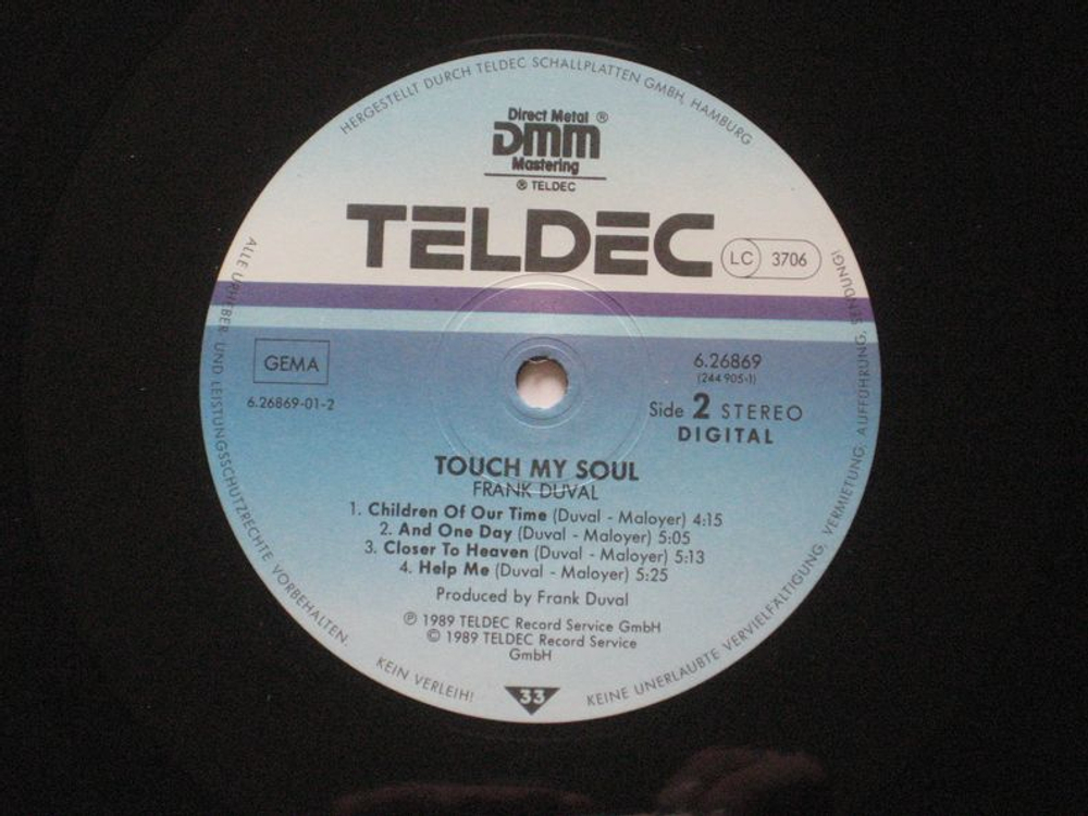 Frank Duval / Touch My Soul (LP)
