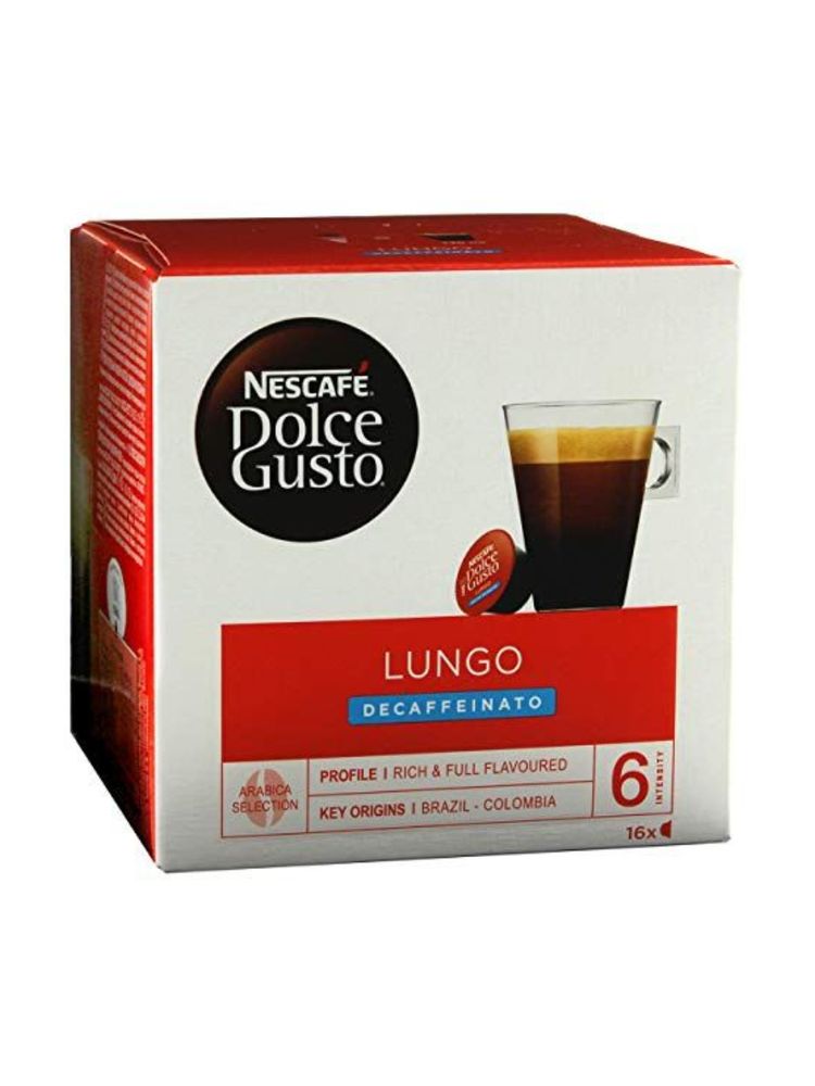 Кофе Nescafe Dolce Gusto Lungo Decaffeinato 16 шт x 3 уп