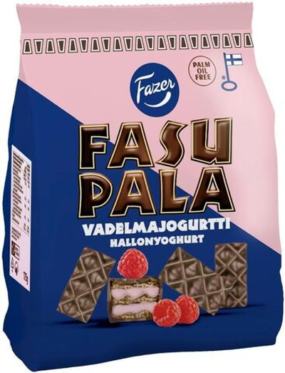Шоколадные вафли Fazer FASUPALA с малиново-йогуртовой начинкой 175 г (из Финляндии)