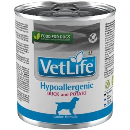 FARMINA VET LIFE Консервы для собак гипоаллергеный утка с картофелем паштет 0,3 кг