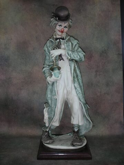 Статуэтка. Полистоун. Озорной клоун. Capodimonte. Италия