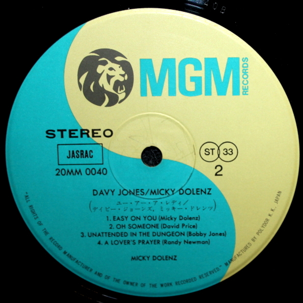 Davy Jones, Micky Dolenz / You're a Lady (LP)