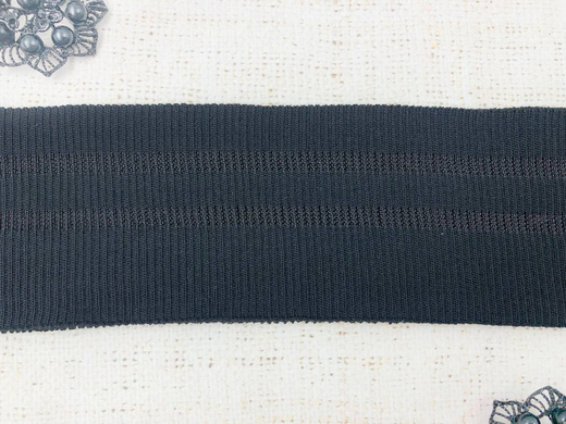 Подвязы трикотажные, ш. 7,5 см, L 100 см, чёрный